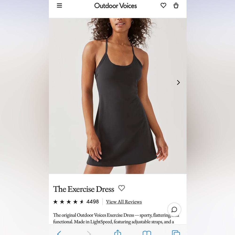 outdoor voices - exercise dress